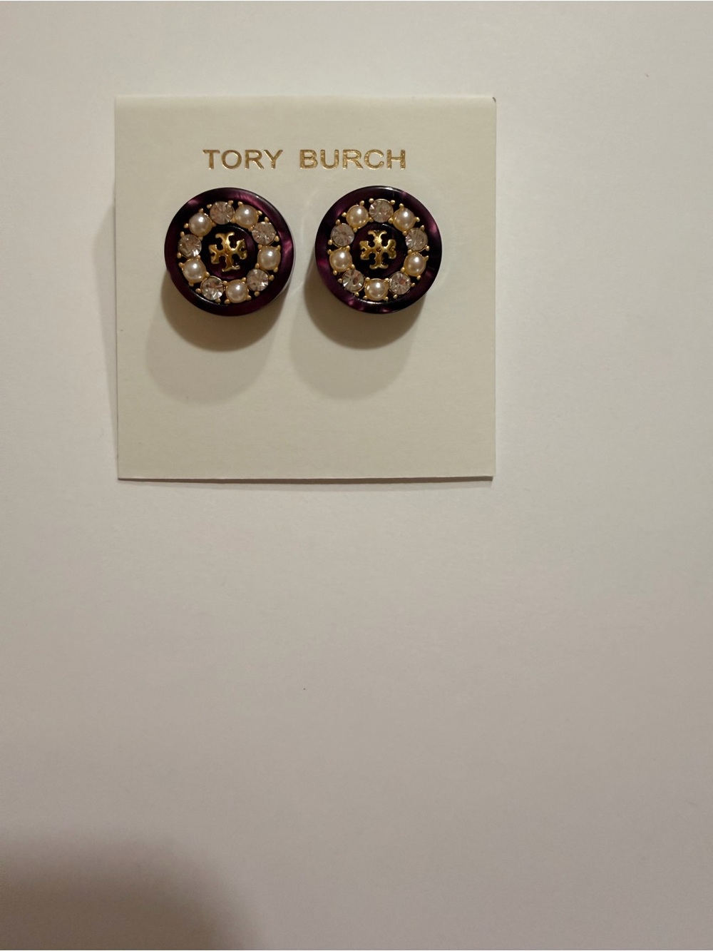 NWOT Tory Burch Roxanne Small Button Stud Earrings - Picture 5 of 7